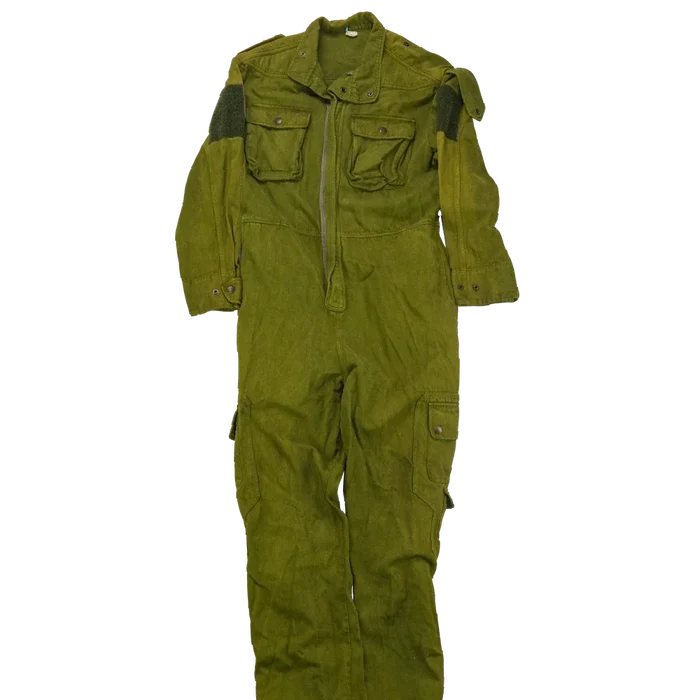 Production Made Olive Coveralls - Large, Item 3 - Film Production Used - Overalls