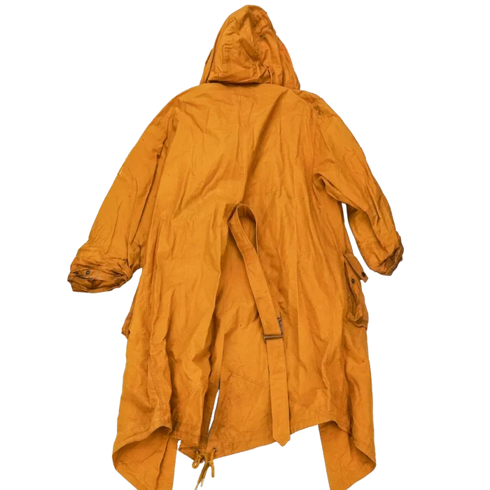 Production Made Yellow Canvas Parka with Hood - Large, Item 2 - Film Production Used - Parkas
