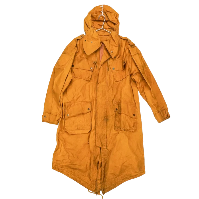 Production Made Yellow Canvas Parka with Hood - Large, Item 4 - Film Production Used - Parkas