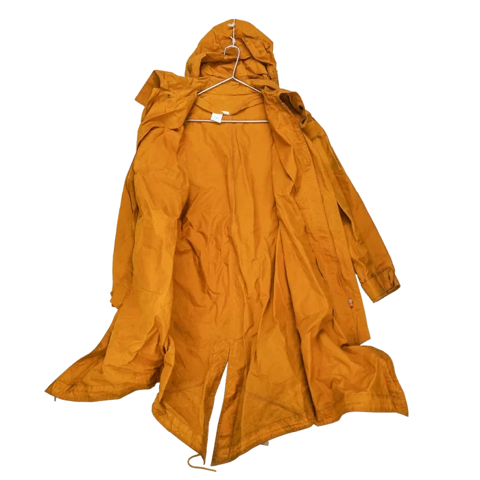 Production Made Yellow Canvas Parka with Hood - Large, Item 4 - Film Production Used - Parkas