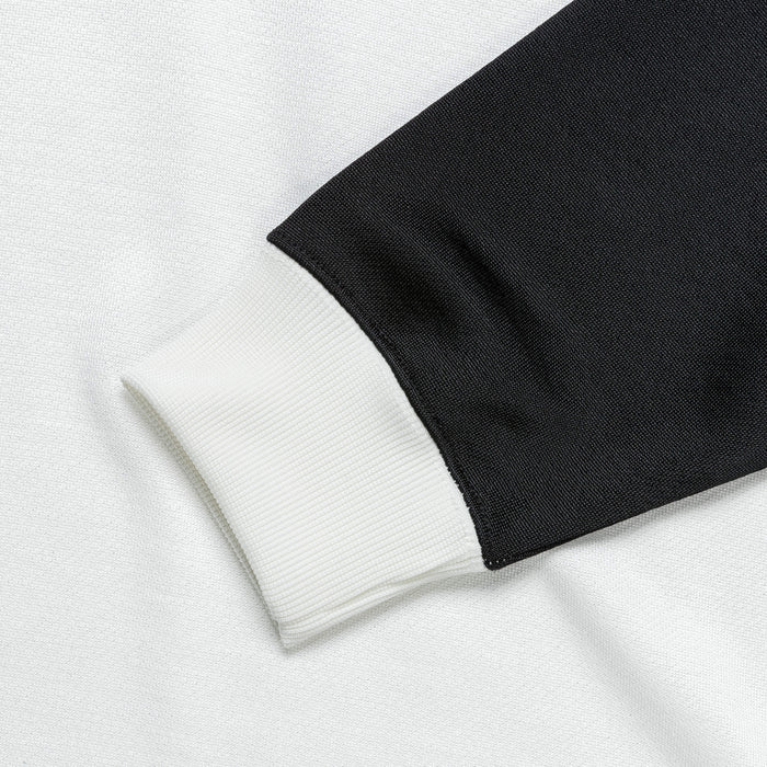 Pullover L/S Polo - Off White/Black