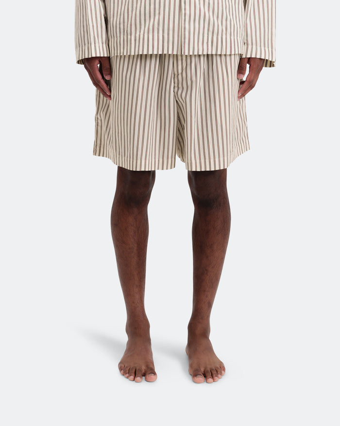 Pyjama Shorts - Hopper Stripes Cotton Poplin