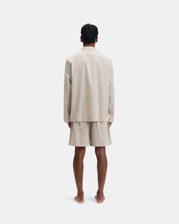 Pyjama Shorts - Hopper Stripes Cotton Poplin