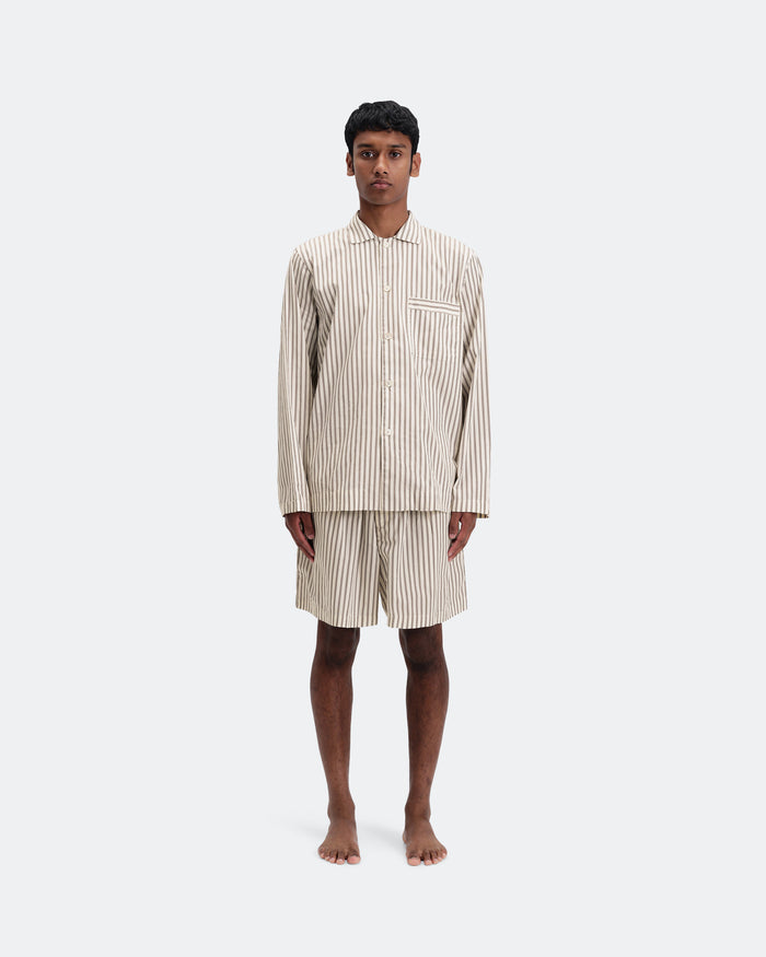 Pyjama Shorts - Hopper Stripes Cotton Poplin