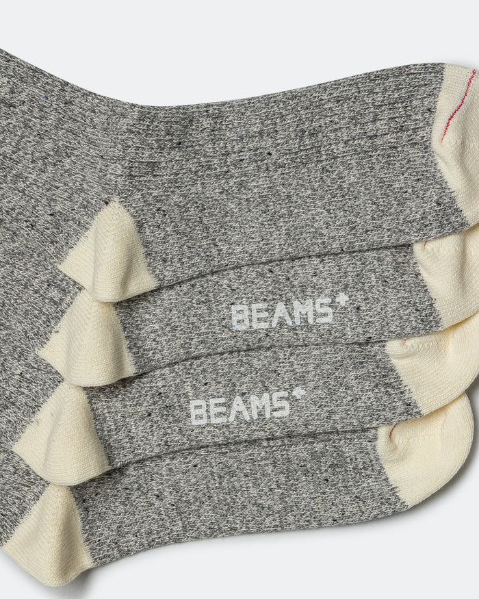 Rag Socks - Grey/Red