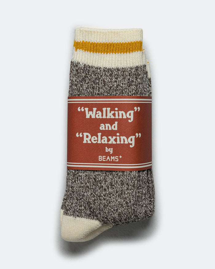 Rag Socks - Khaki/Yellow