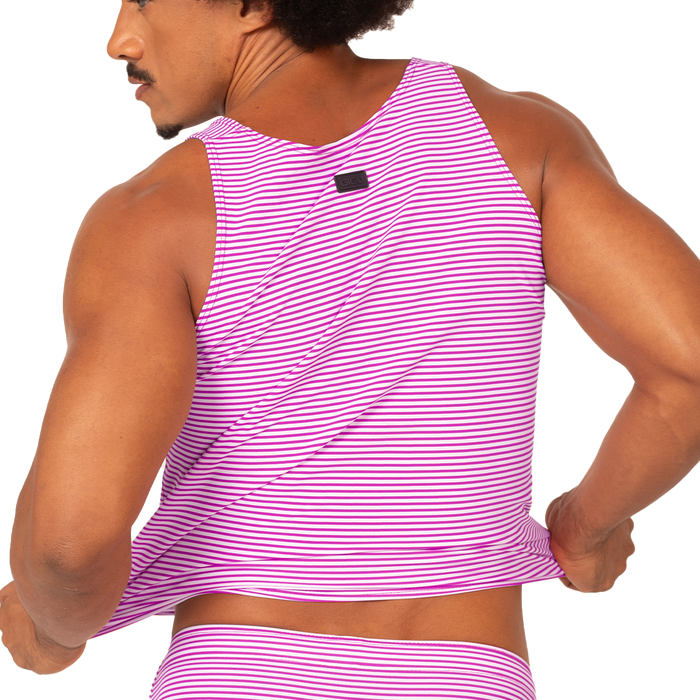Rank Purple Tank vista frontal de Gigo Underwear