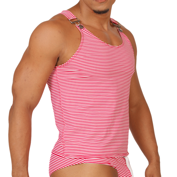 Rank Red Tank vista frontal de Gigo Underwear