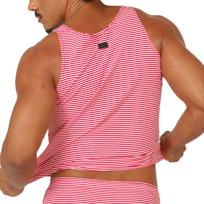 Rank Red Tank vista posterior de Gigo Underwear