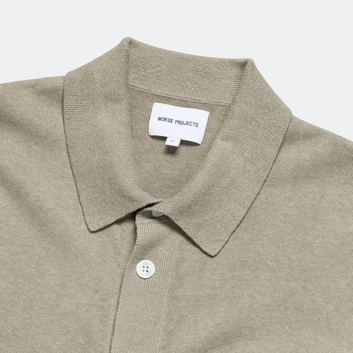 Rollo Cotton Linen SS Shirt - Clay