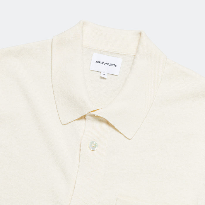 Rollo Cotton Linen SS Shirt - Kit White