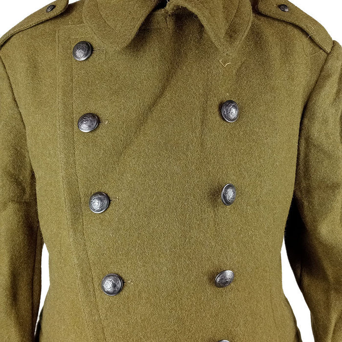 Romanian Army Olive Greatcoat Value Grade - Romanian Army Surplus - Great Coats