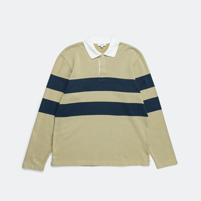 Ruben Brushed Striple LS Polo - Elm