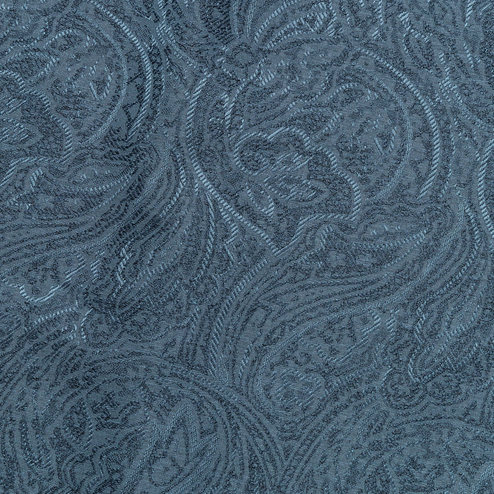 Short Sleeve Camp Collar - Blue Paisley