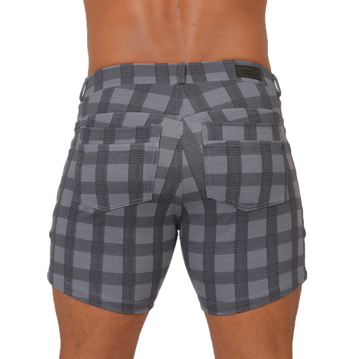 Social Blue Square Short vista posterior de Gigo Underwear