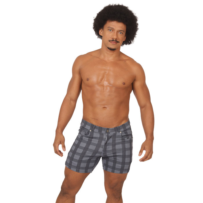 Social Blue Square Short en modelo de Gigo Underwear