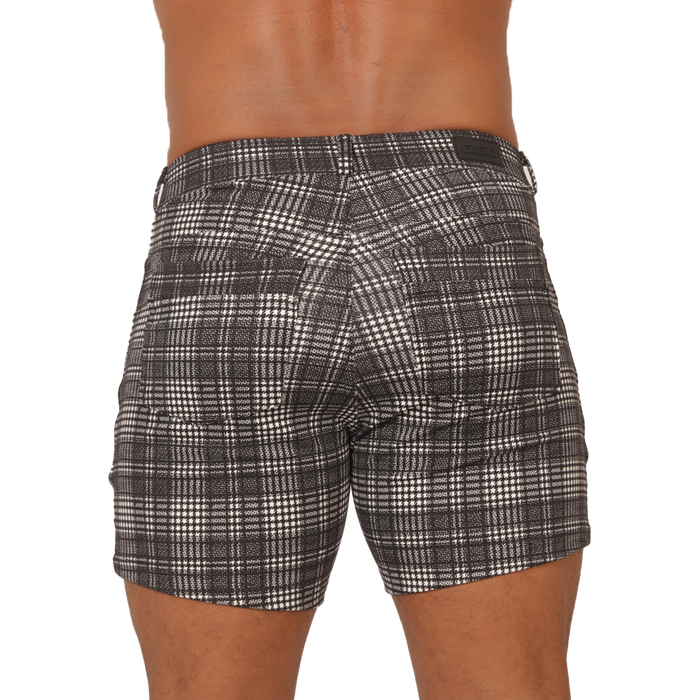 Social Gray Square Short vista posterior de Gigo Underwear