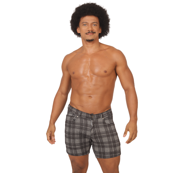 Social Gray Square Short en modelo de Gigo Underwear