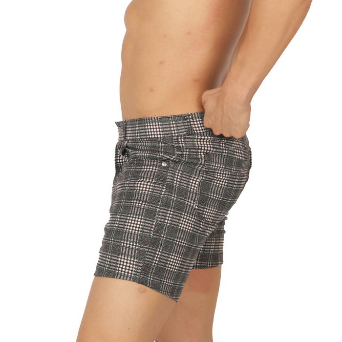 Social Green Short vista frontal de Gigo Underwear