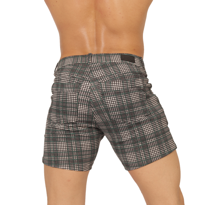 Social Green Short vista posterior de Gigo Underwear