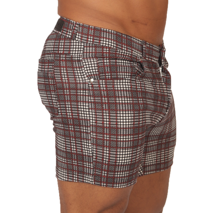 Social Red Short vista frontal de Gigo Underwear