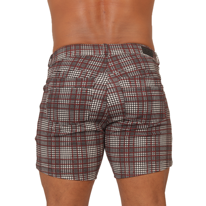 Social Red Short vista posterior de Gigo Underwear