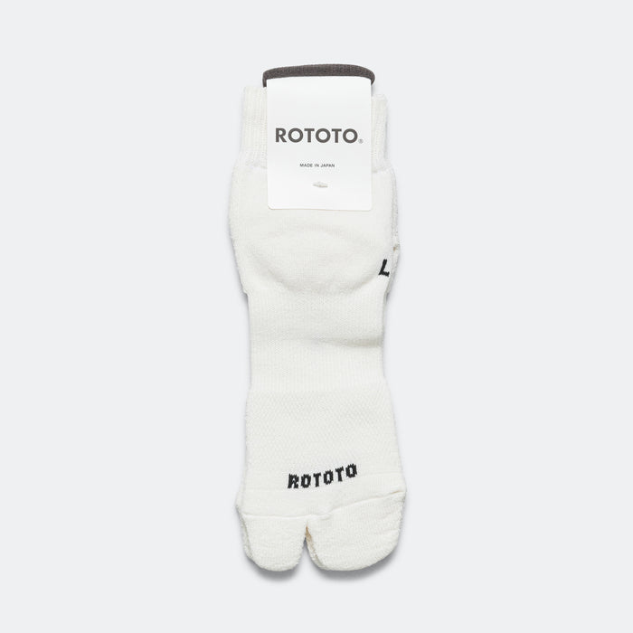 Split-Toe Ankle Sock - White