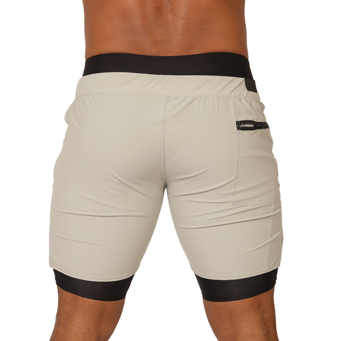 Sporty Gray Short vista posterior de Gigo Underwear