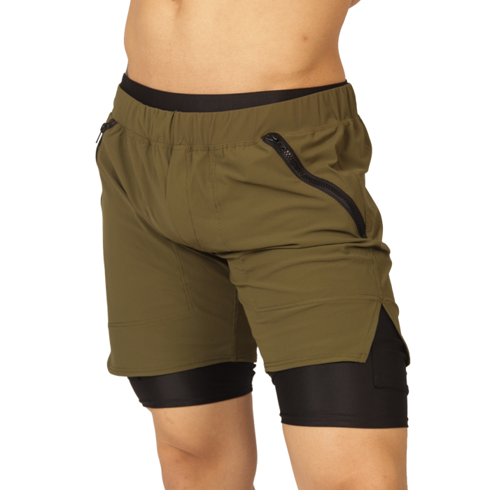 Sporty Green Short vista posterior de Gigo Underwear