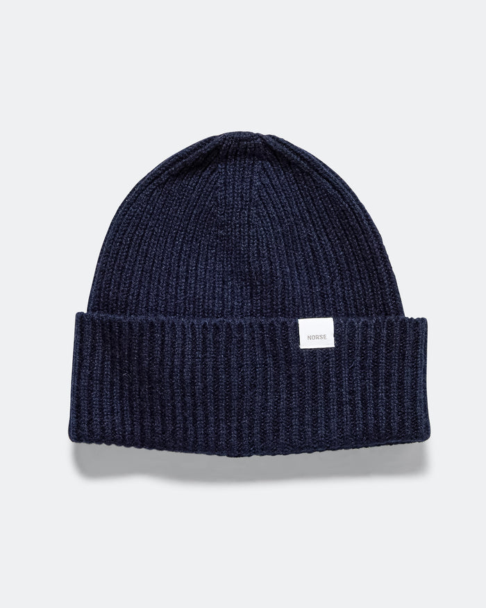Standard Merino Lambswool Beanie - Dark Navy