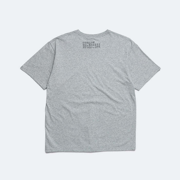 Stencil T-Shirt x UP THERE - Heather Grey