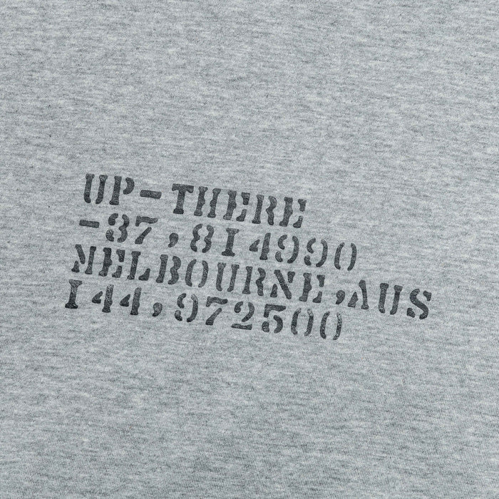 Stencil T-Shirt x UP THERE - Heather Grey