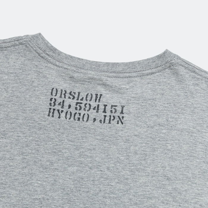 Stencil T-Shirt x UP THERE - Heather Grey