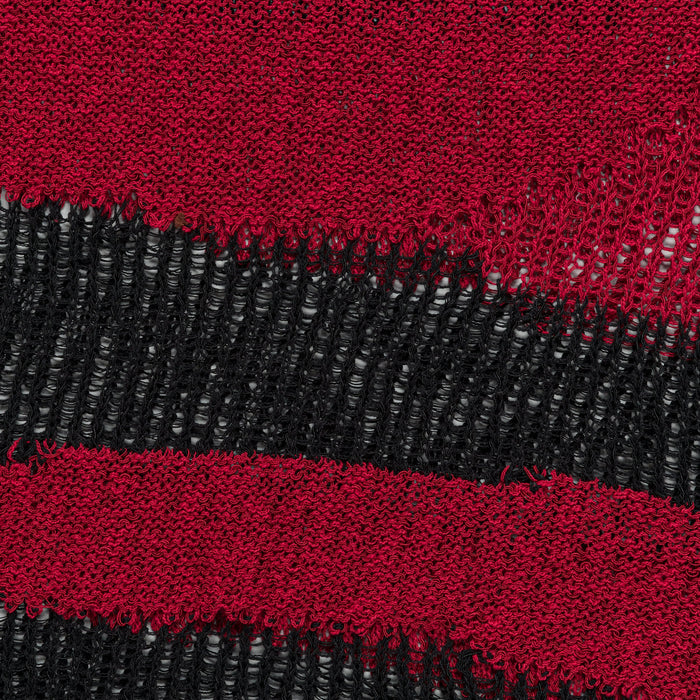 Stripe Crewneck Sweater - Black/Red