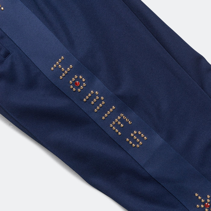 Studded Track Pant - Navy