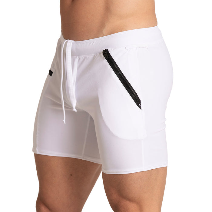 Tennis White Short vista frontal de Gigo Underwear