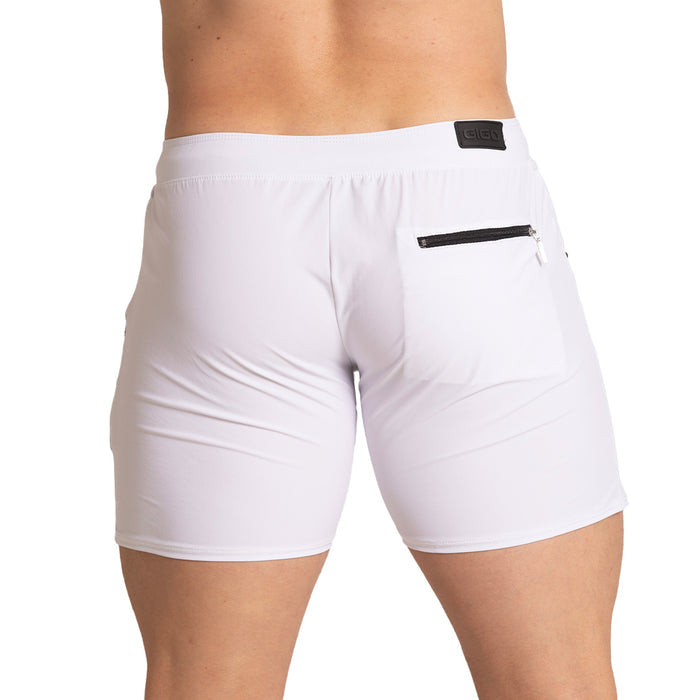 Tennis White Short vista posterior de Gigo Underwear