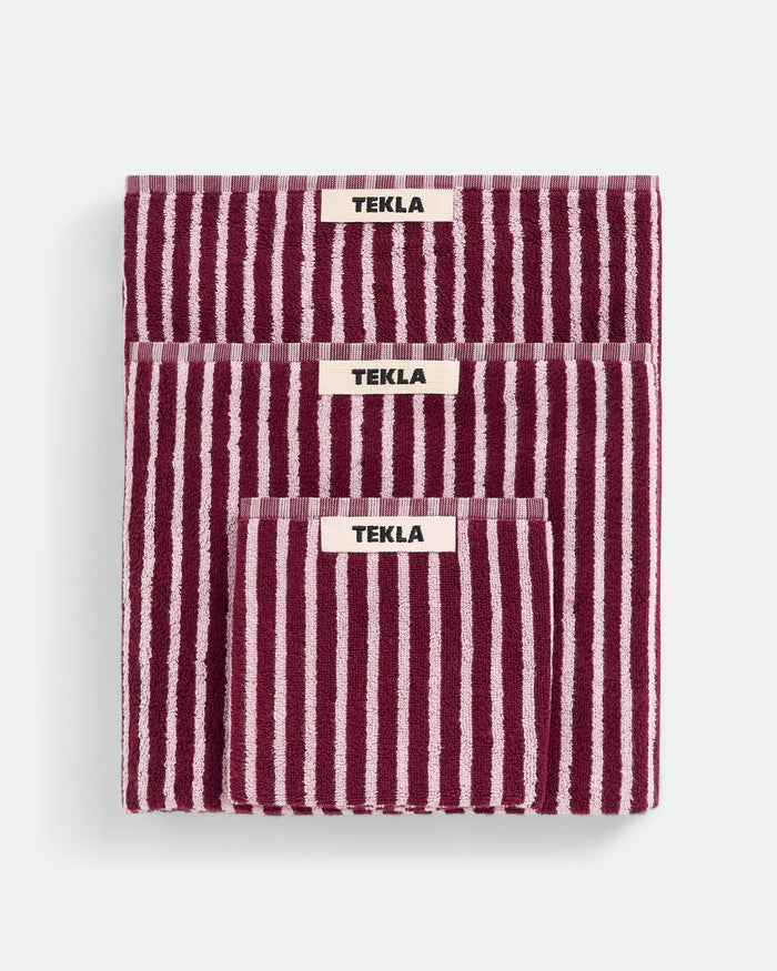 Terry Towel - Red & Rose
