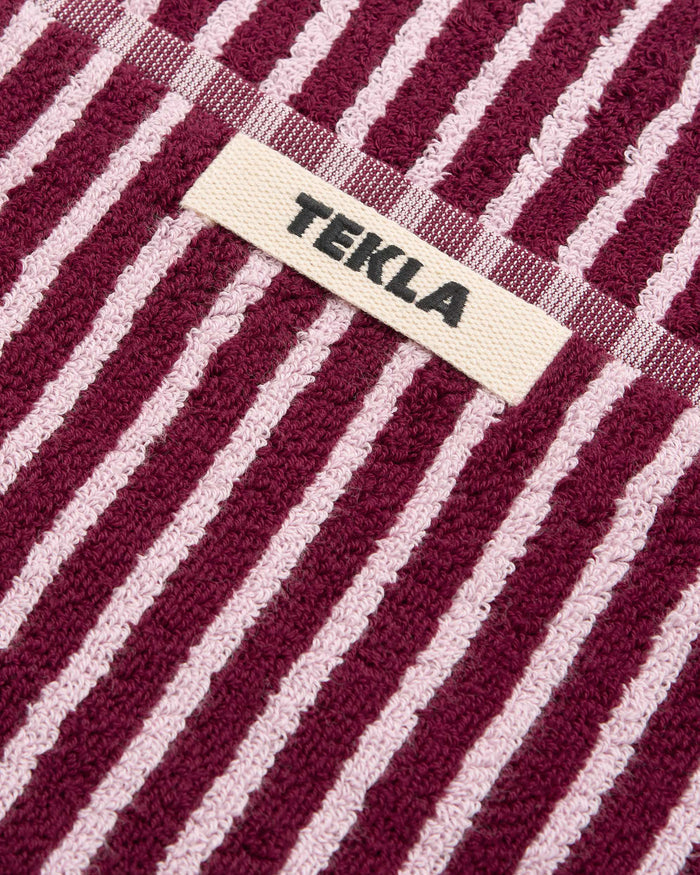 Terry Towel - Red & Rose