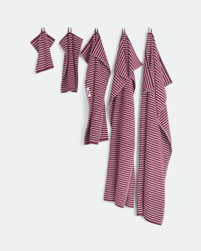 Terry Towel - Red & Rose