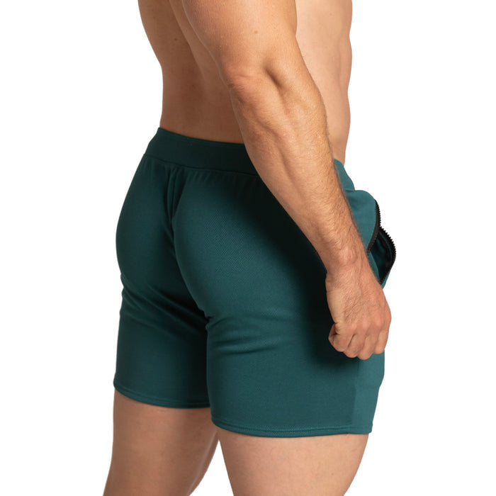 Training Green Short vista frontal de Gigo Underwear
