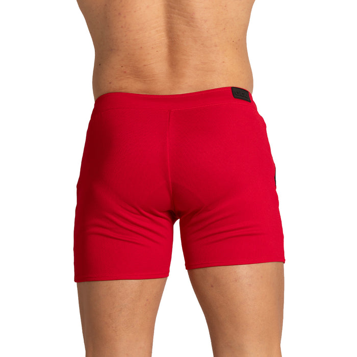 Training Red Short vista posterior de Gigo Underwear