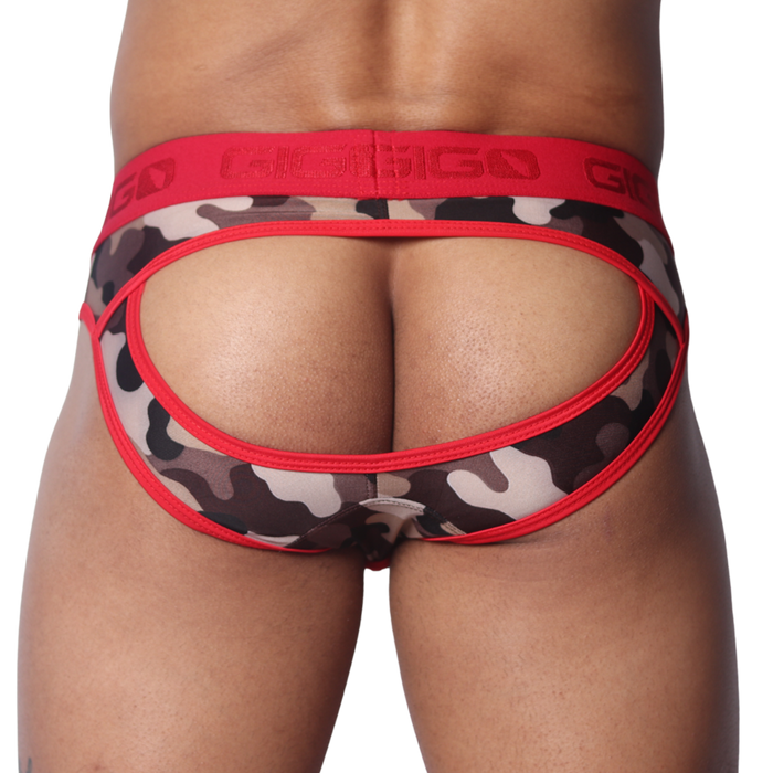 Trend Red Brief Jock vista posterior de Gigo Underwear