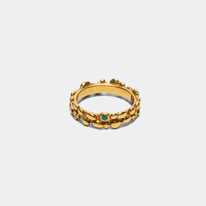 Tropique Ring - 14K Gold Plated/Turquoise