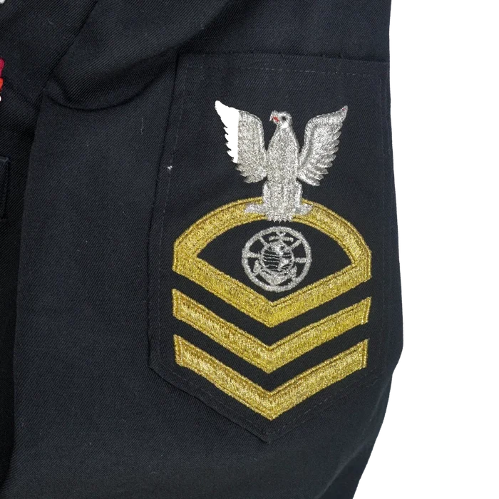 US Navy Service Dress Jacket w/ Ribbon Bars - 44L, XLarge - US Navy Surplus - Dress Jackets