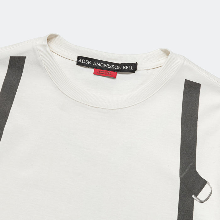 Utility Vest Trompe L'oeil T-Shirt - White
