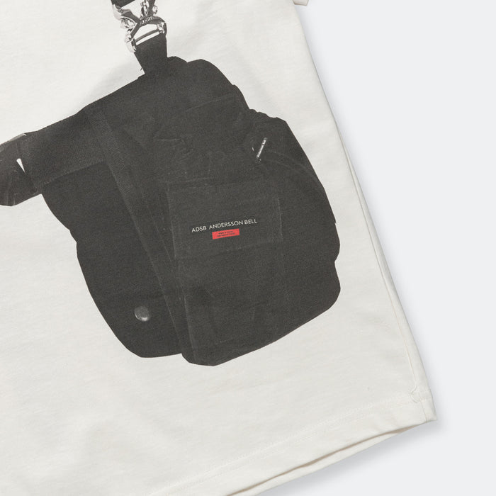 Utility Vest Trompe L'oeil T-Shirt - White