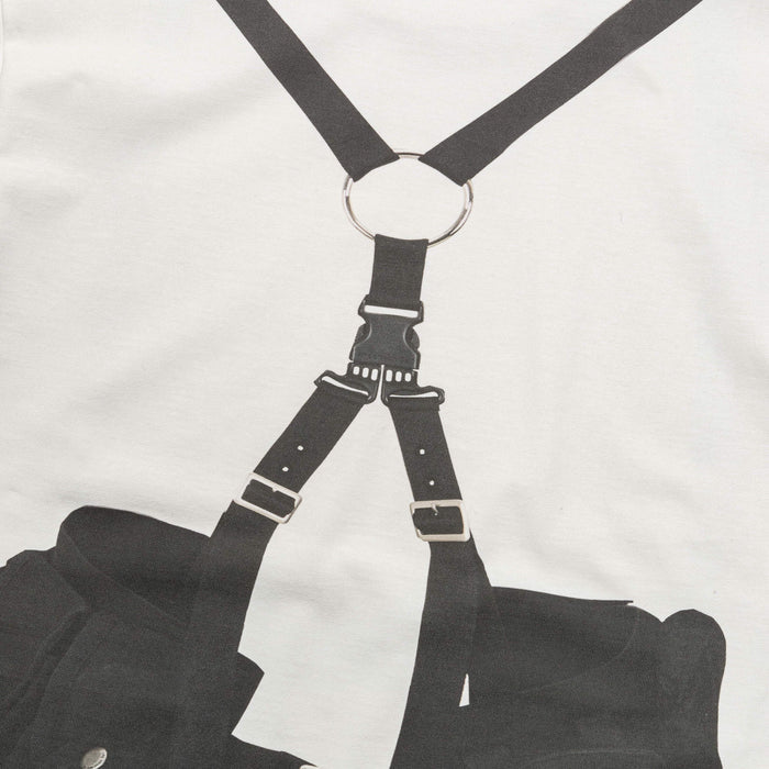 Utility Vest Trompe L'oeil T-Shirt - White