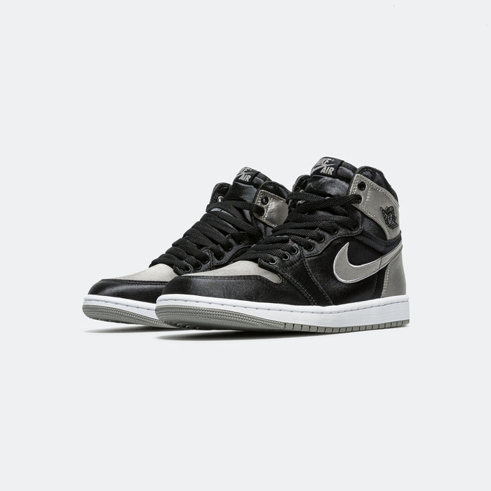 Womens Air Jordan 1 Retro - Black/Medium Grey-White
