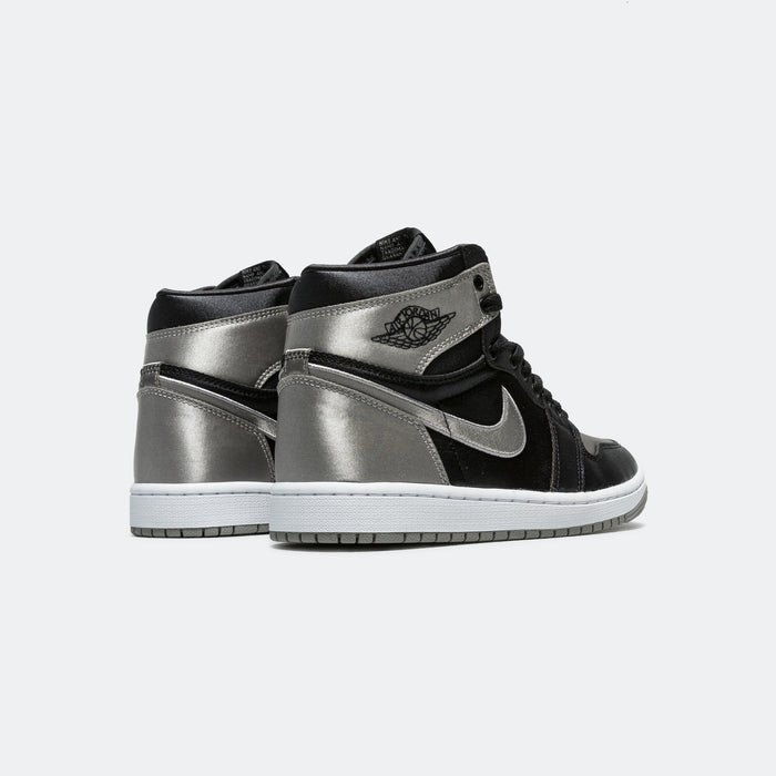 Womens Air Jordan 1 Retro - Black/Medium Grey-White